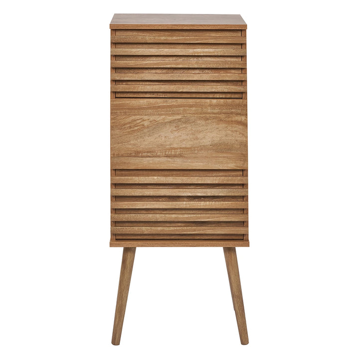Larvik Eucalyptus Wood 3 Drawer Tall Unit