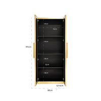 Richmond Interiors Ironville Gold Cabinet