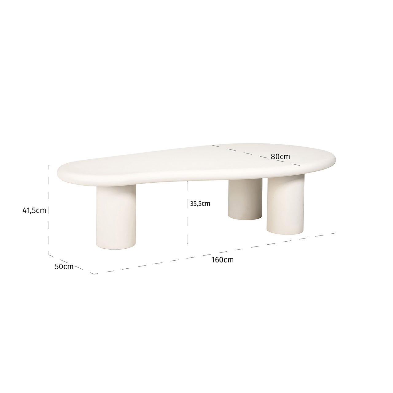 Richmond Interiors Bloomstone Coffee Table - 3 Leg