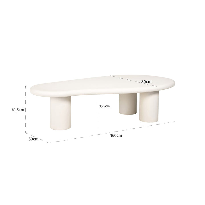 Bloomstone 3 Leg Oval Coffee Table Richmond 5