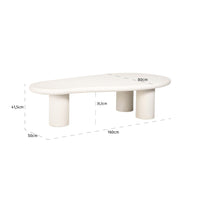 Richmond Interiors Bloomstone Coffee Table - 3 Leg