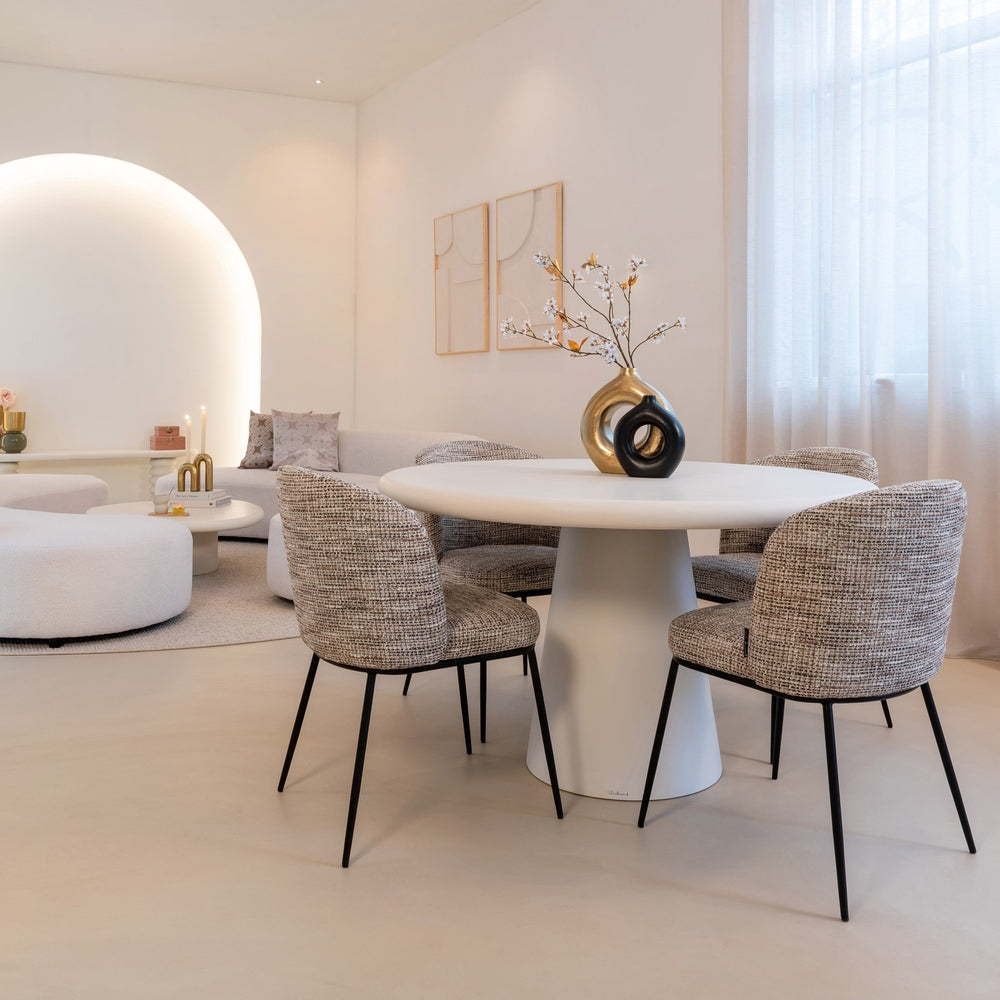 Elvi Set of 2 Dining Chairs - Mocca Chunky