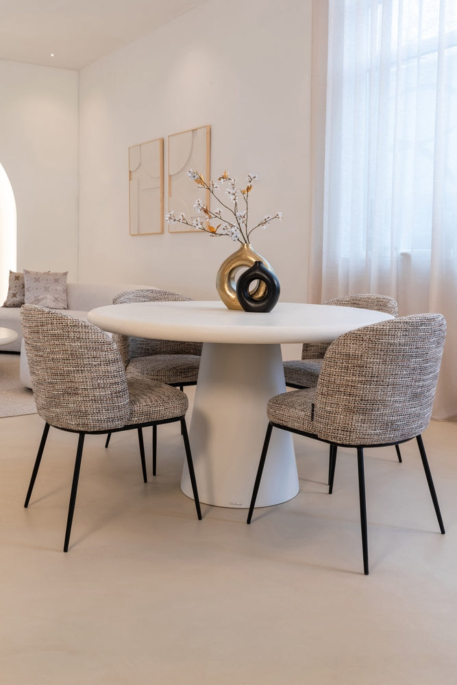 Elvi Set of 2 Dining Chairs - Mocca Chunky