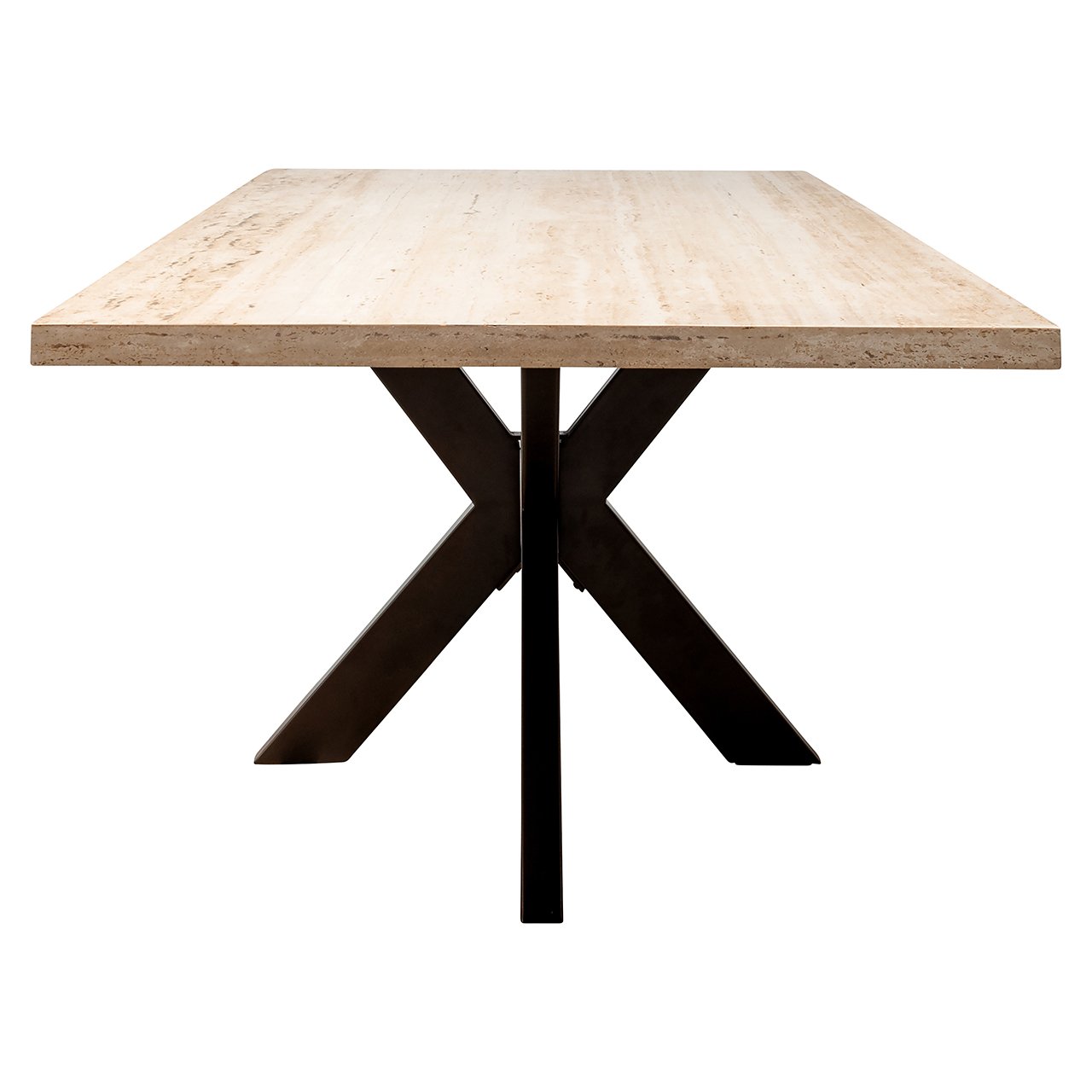 Richmond Interiors Avalon 6 Seater Travertine Dining Table - 230cm