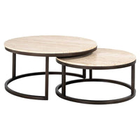 Richmond Interiors Avalon Coffee Table Set of 2 in Bronze