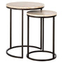 Richmond Interiors Avalon Side Table Set of 2 in Bronze