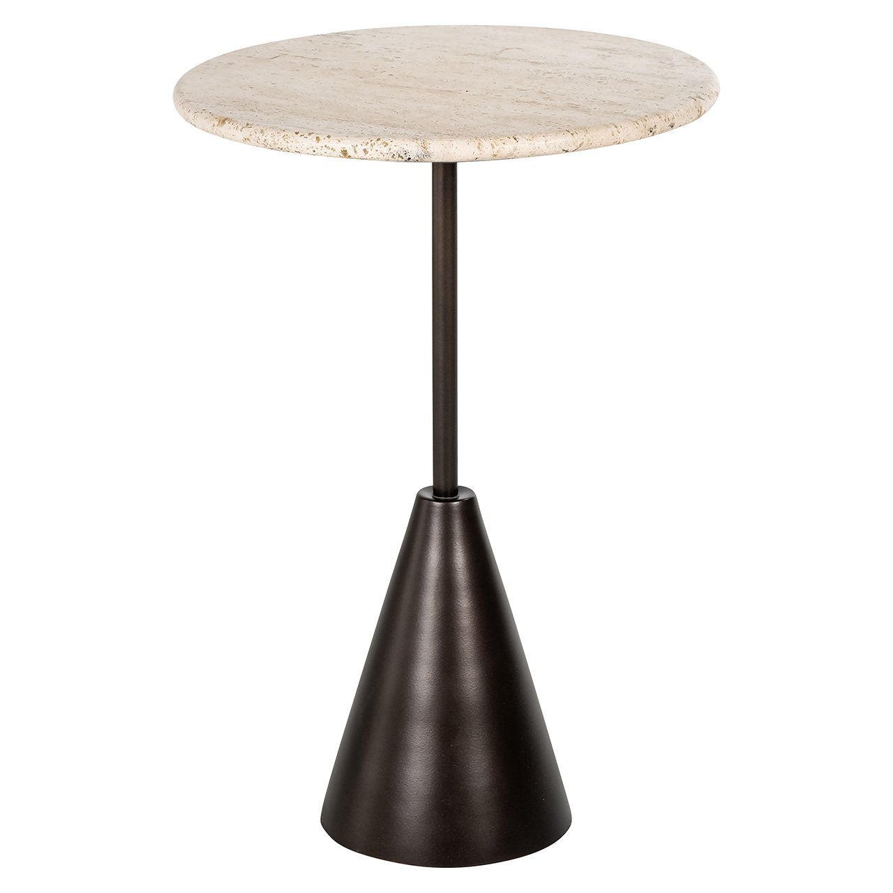 Richmond Interiors Avalon Round Side Table in Bronze