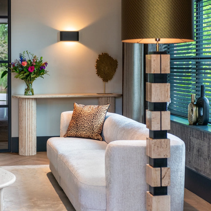 La Cantera Oval Console Table - Travertine Richmond 4