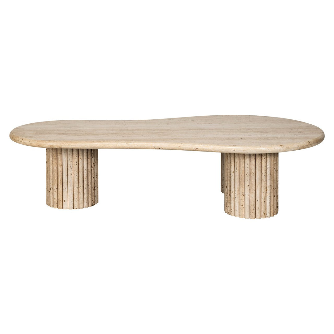 La Cantera Organic Oval Coffee Table - Travertine Richmond 1