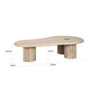 Richmond Interiors La Cantera Organic Coffee Table