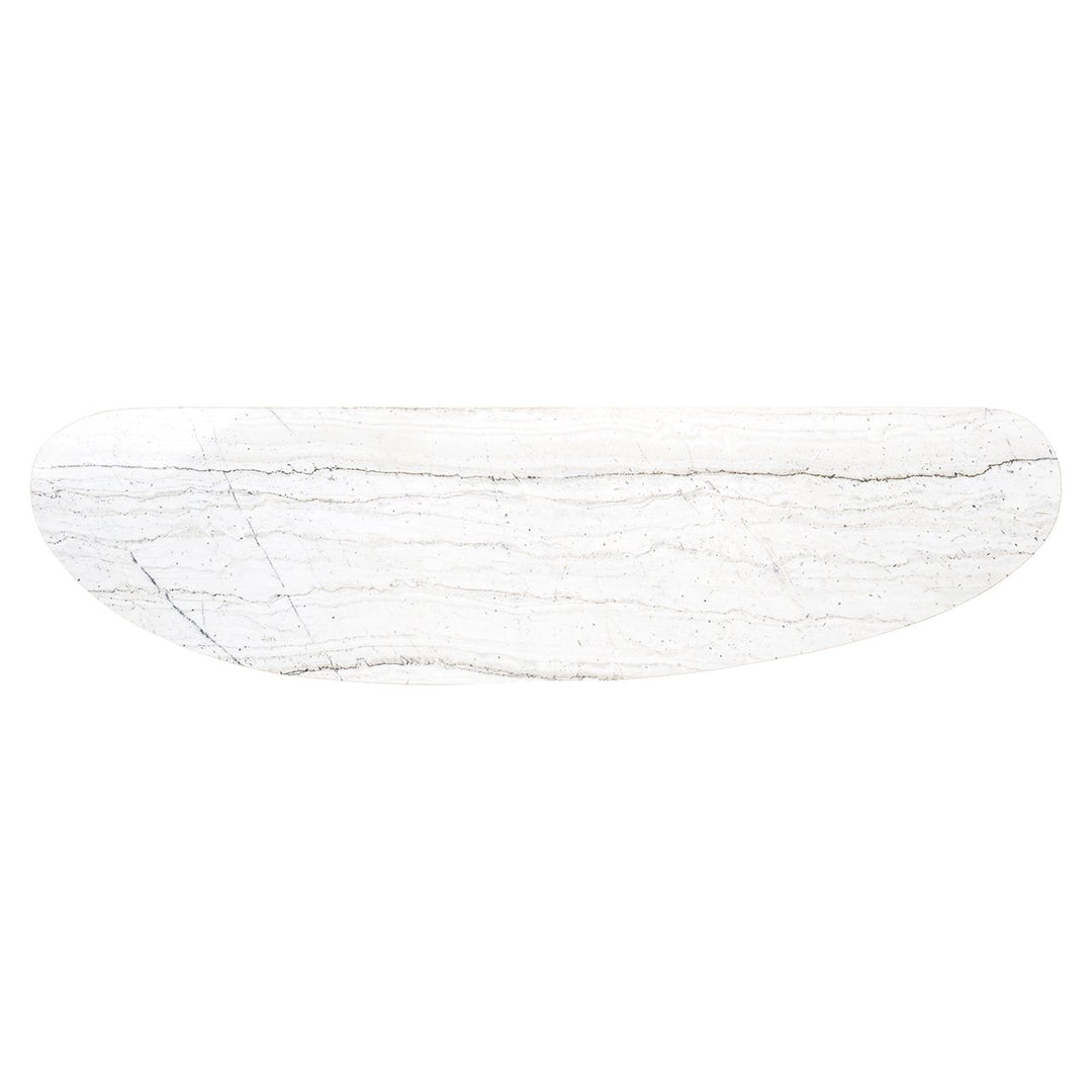 Trocadero Marble Console Table - White Richmond 6