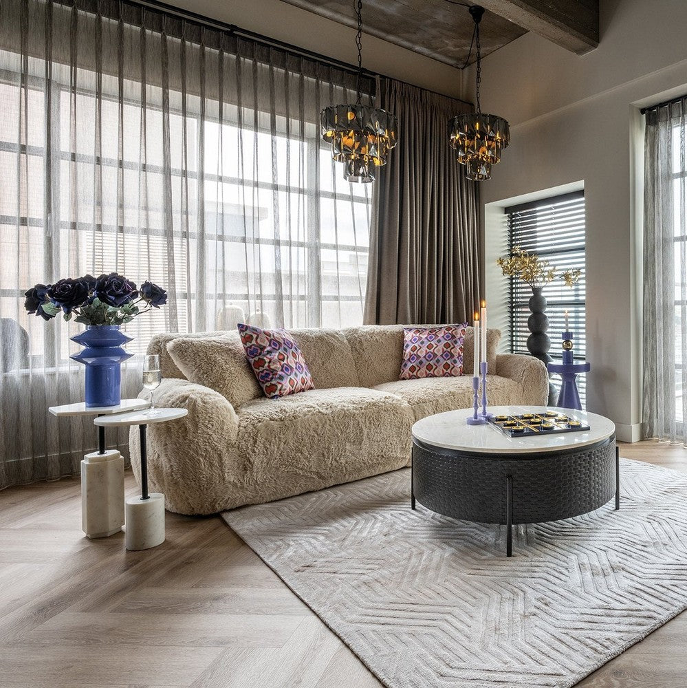 Misty Marble Round Side Table Richmond 2