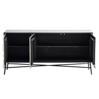 Richmond Interiors Tetro Sideboard in Silver