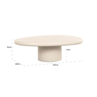 Richmond Interiors Clayton Beige Coffee Table - Small