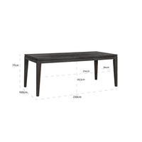 Richmond Interiors Blackbone Dining Table