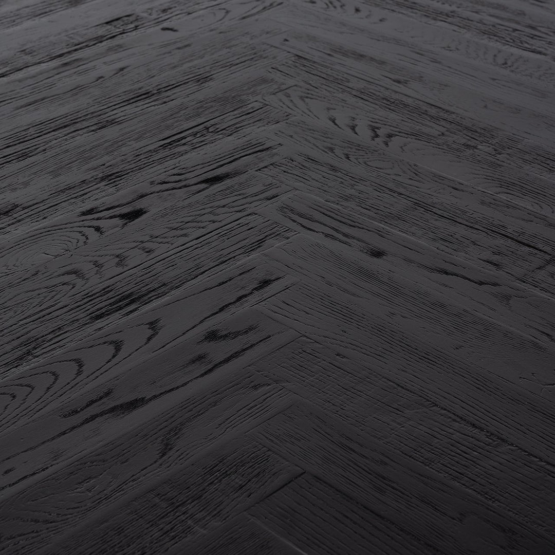 Hayley Rectangular Dining Table - Coffee Brown & Brass Richmond 4