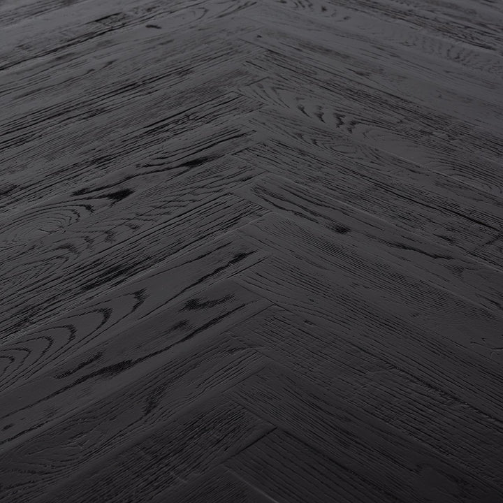 Hayley Rectangular Dining Table - Coffee Brown & Brass Richmond 4