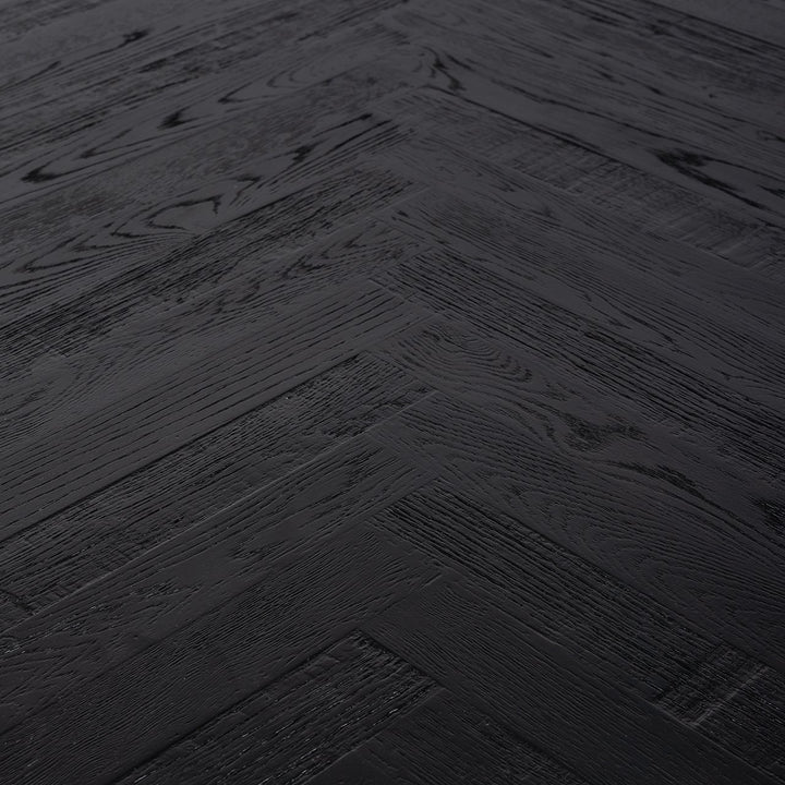 Hayley Rectangular Dining Table - Coffee Brown & Brass Richmond 8