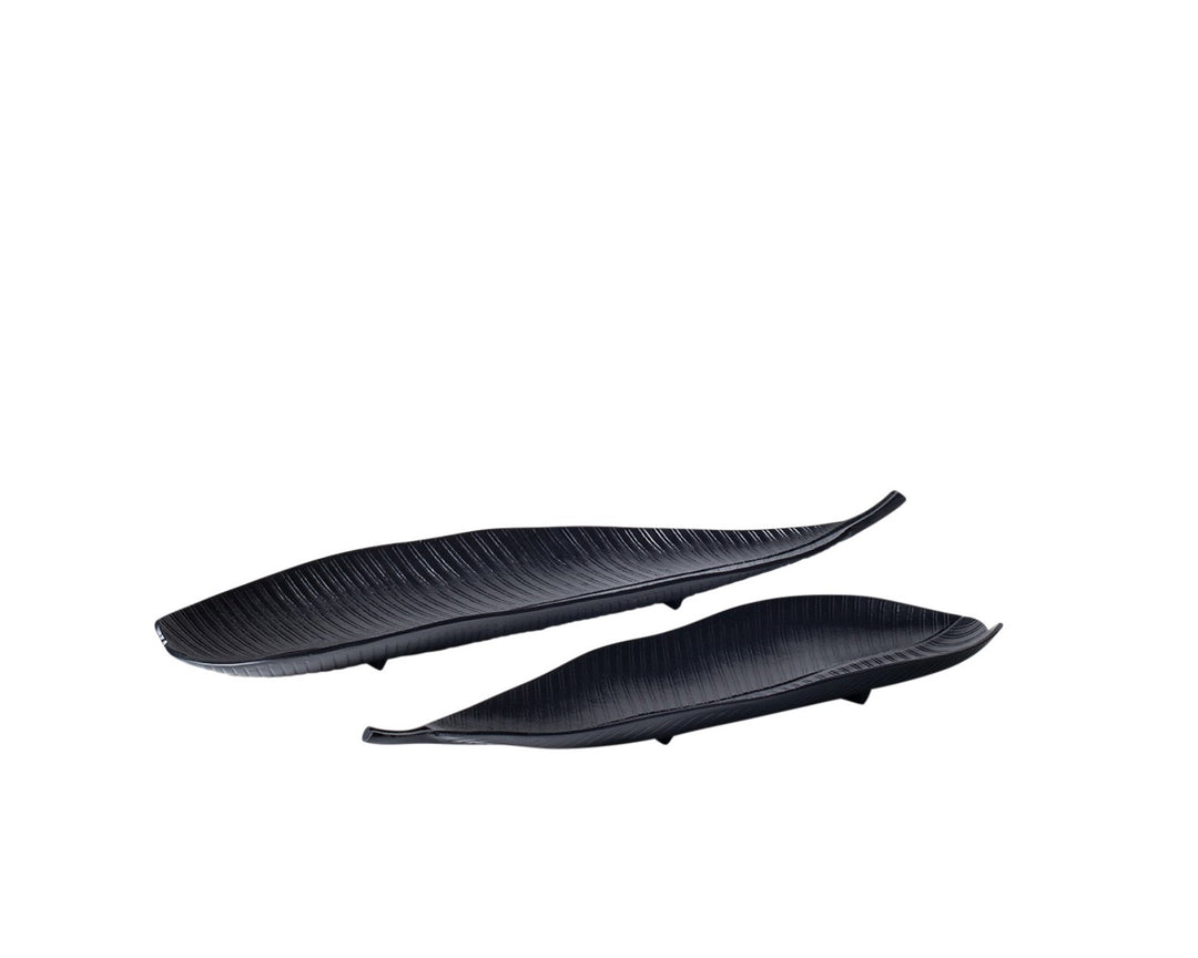 Avara Tropical Leaf Dish - Black Libra 7