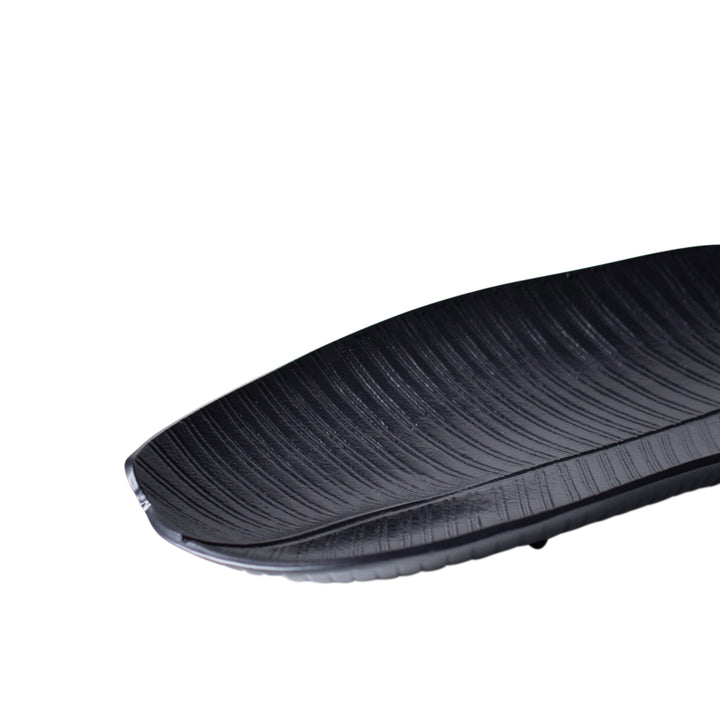 Avara Tropical Leaf Dish - Black Libra 3