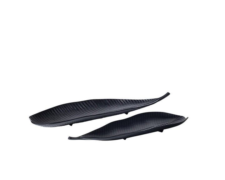 Avara Tropical Leaf Dish - Black Libra 4