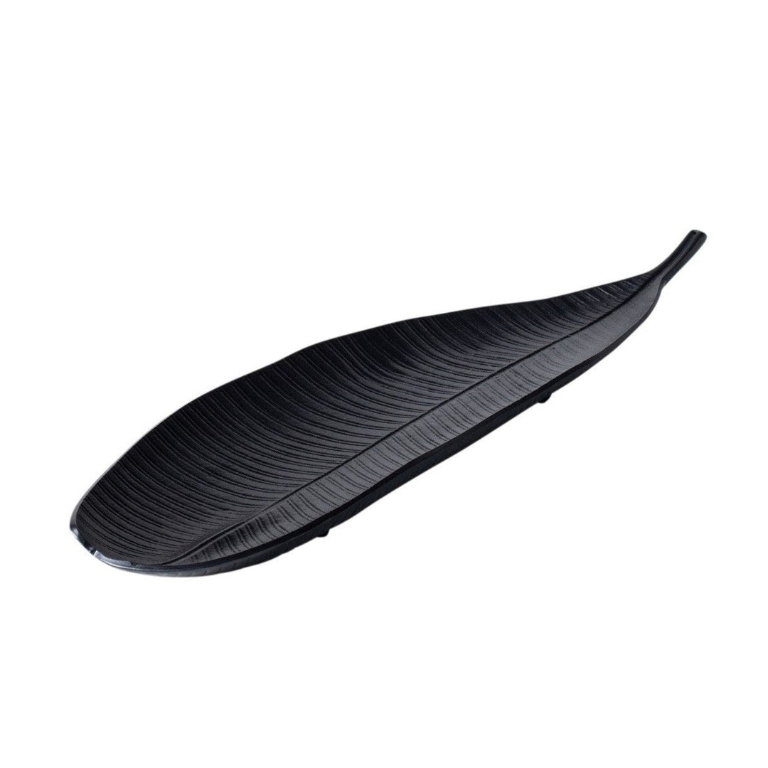 Avara Tropical Leaf Dish - Black Libra 1