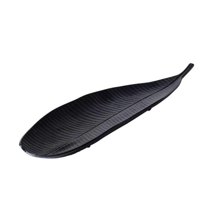 Avara Tropical Leaf Dish - Black Libra 1