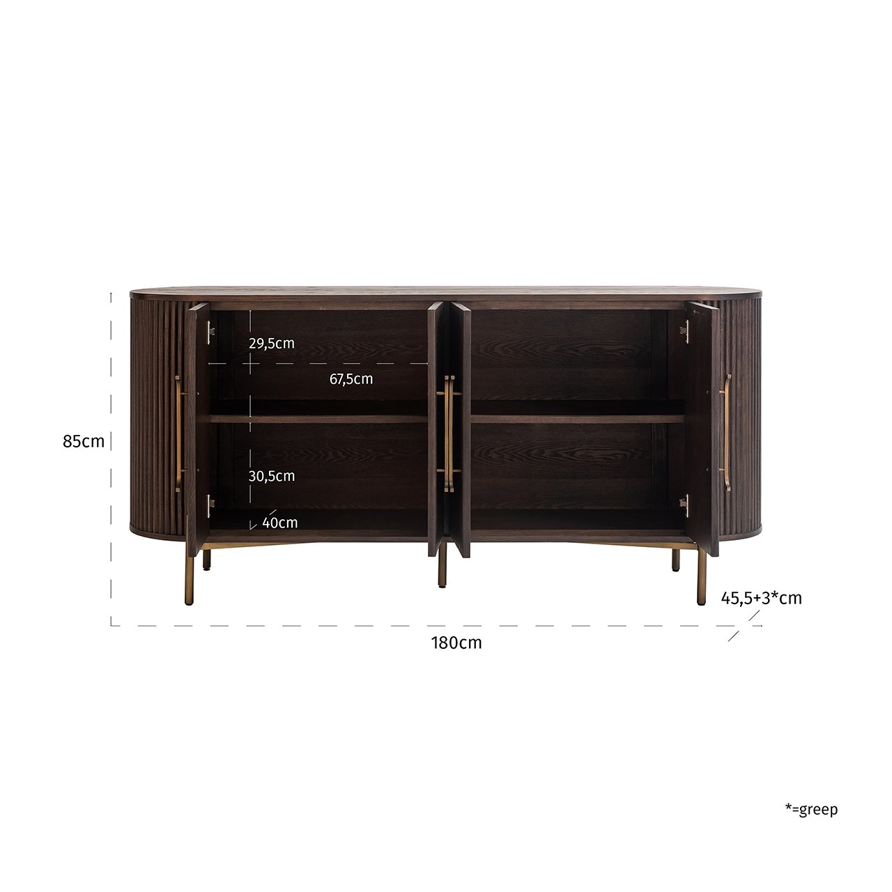 Richmond Luxor 4 Door Sideboard