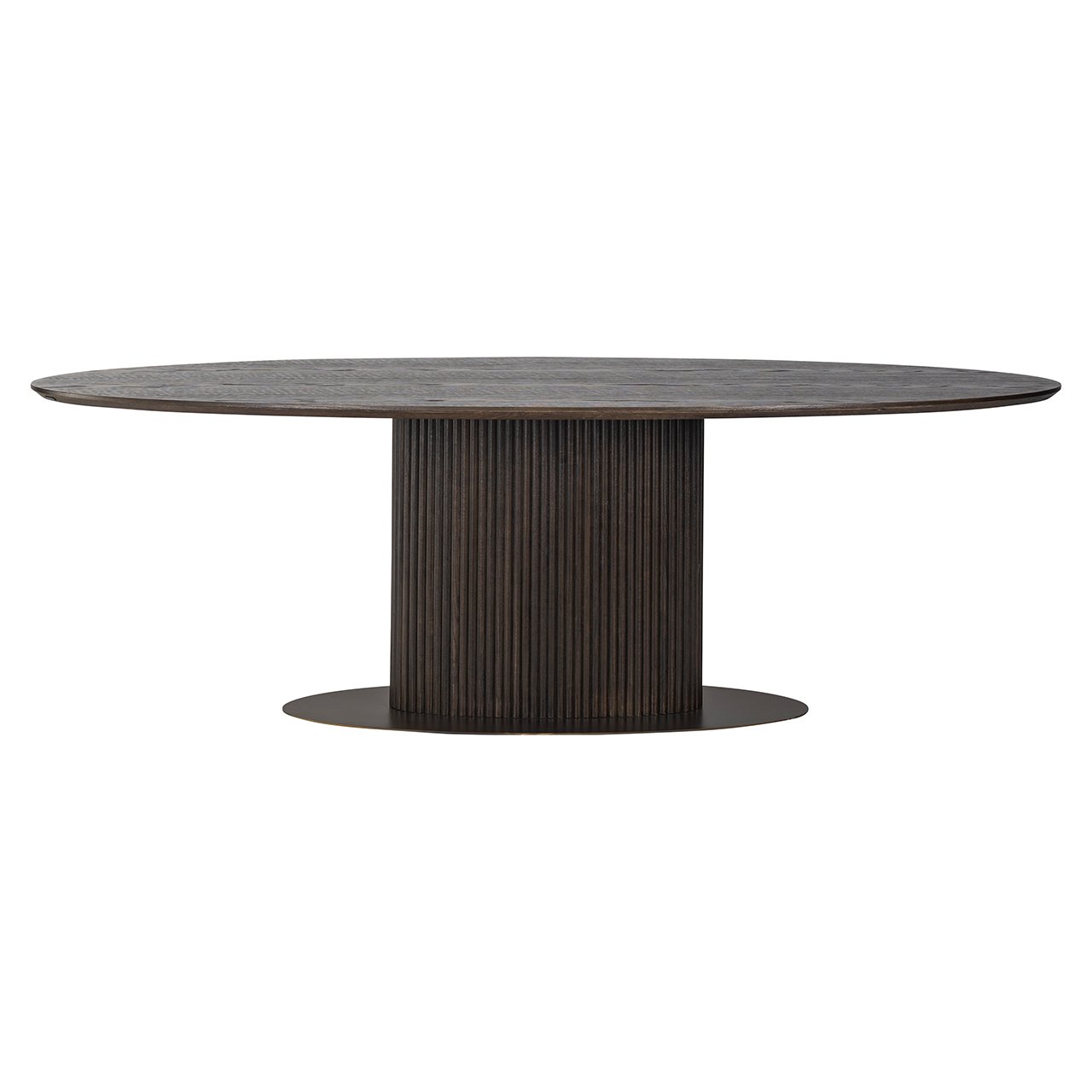 Richmond Luxor Oval Dining Table in Brown - 235cm