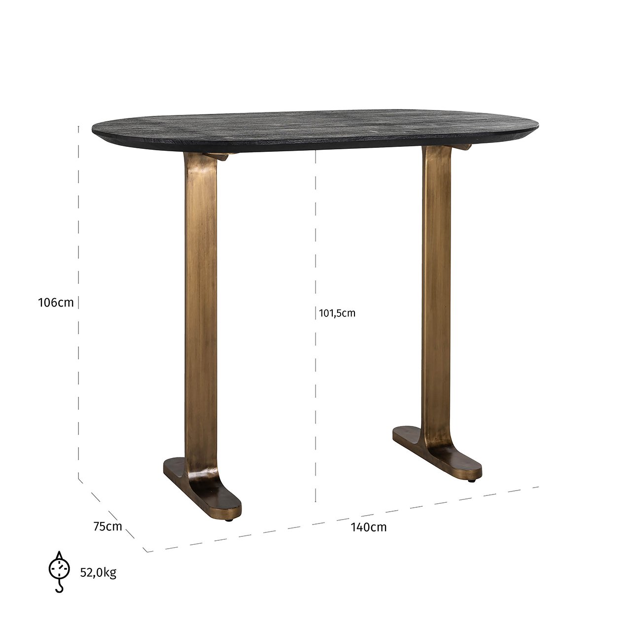 Richmond Interiors Revelin Bar Table 140cm