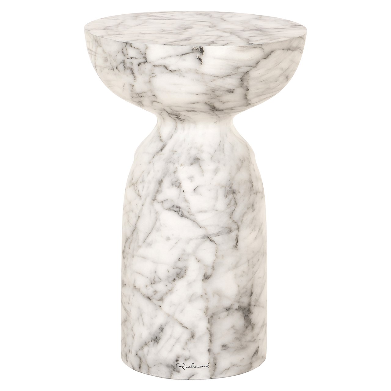 Richmond Interiors Kita Faux Marble Side Table