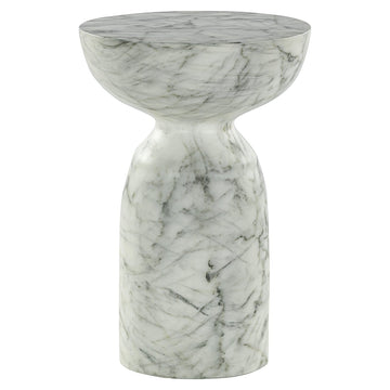 Richmond Interiors Kita Faux Marble Side Table