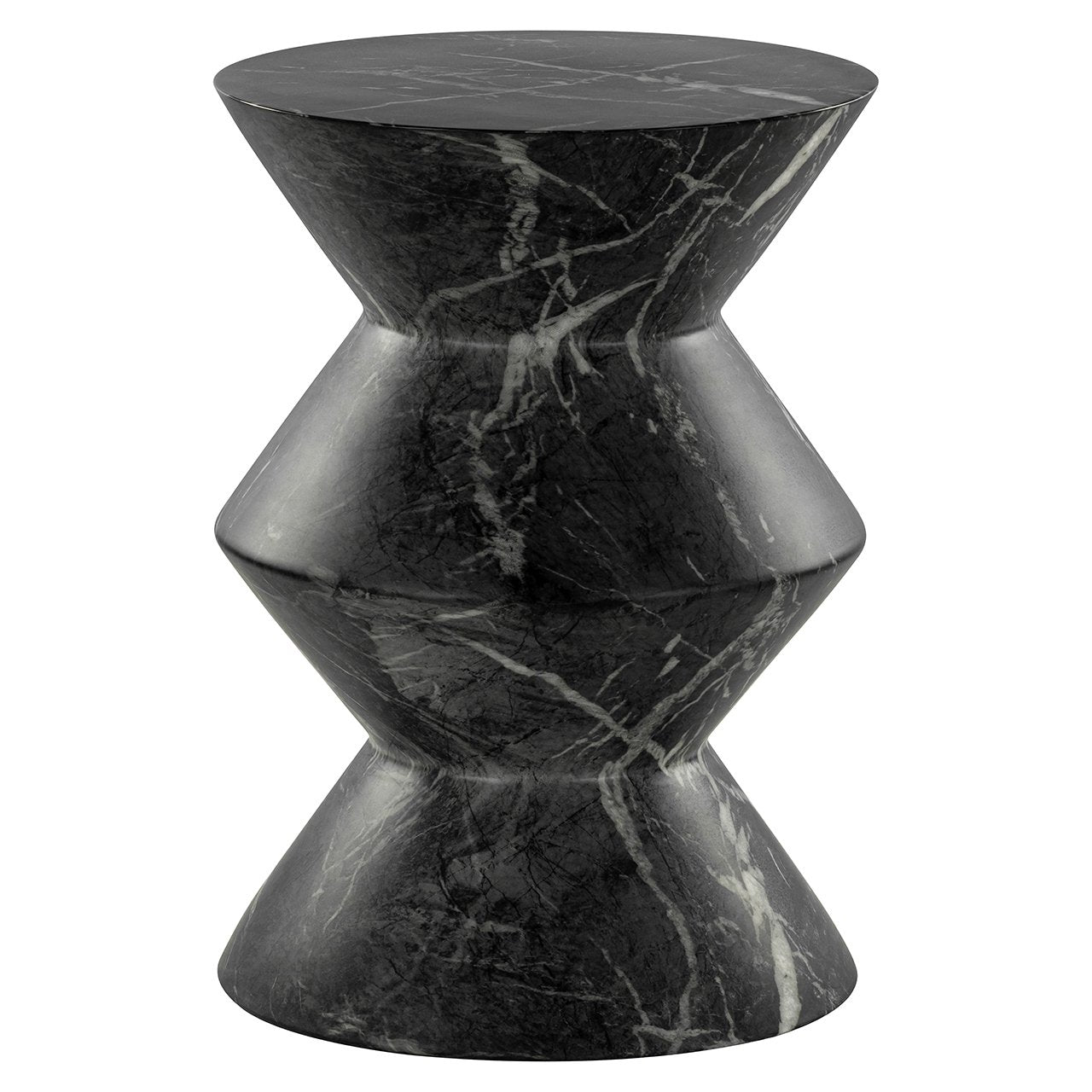 Richmond Interiors Bosco Faux Black Marble Side Table