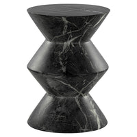 Richmond Interiors Bosco Faux Black Marble Side Table