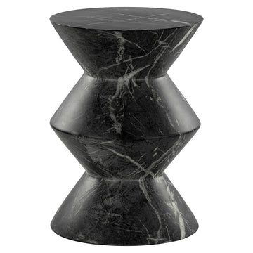 Richmond Interiors Bosco Faux Black Marble Side Table