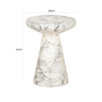 Richmond Interiors Lohan Faux Marble Side Table