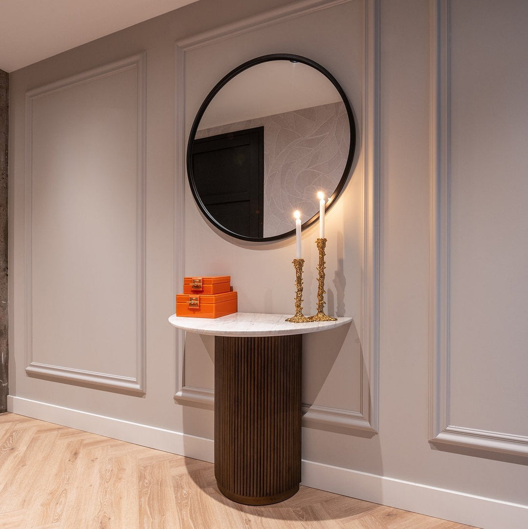 Mayfield Marble Top Console Table - Brown Richmond 2