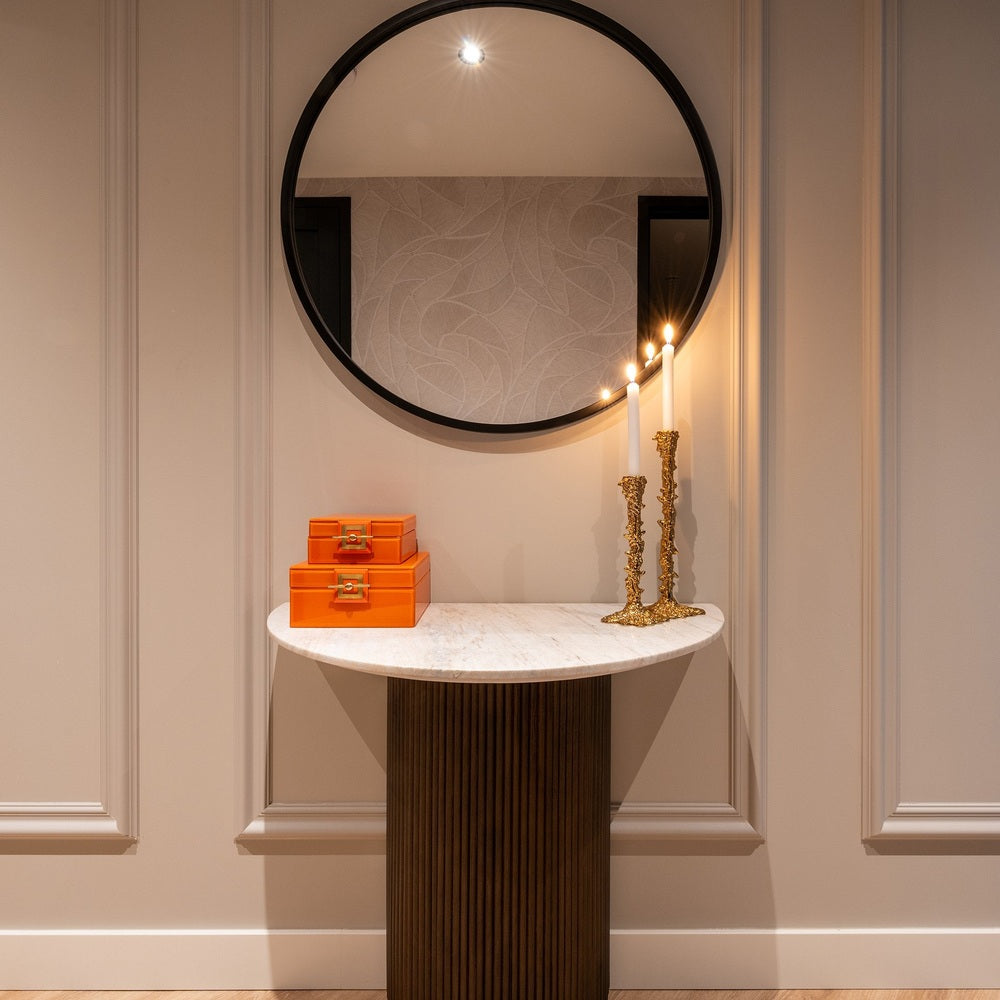 Mayfield Marble Top Console Table - Brown Richmond 3