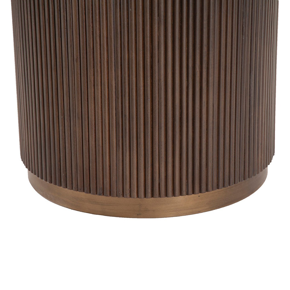 Mayfield Marble Top Round Dining Table 140cm - Brown Richmond 2