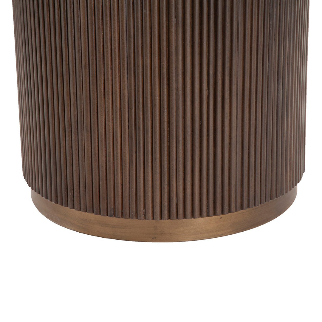 Mayfield Marble Top Round Dining Table 140cm - Brown Richmond 2