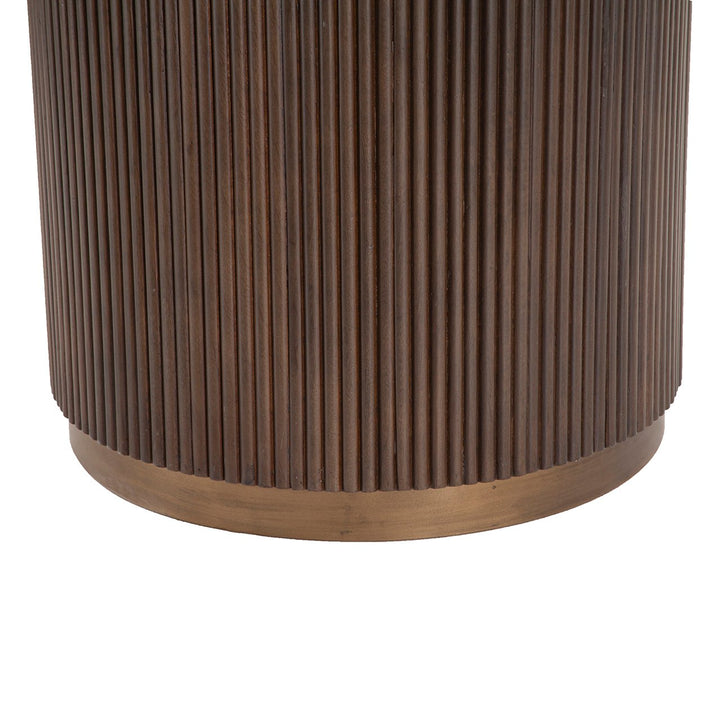 Mayfield Marble Top Round Dining Table 140cm - Brown Richmond 2