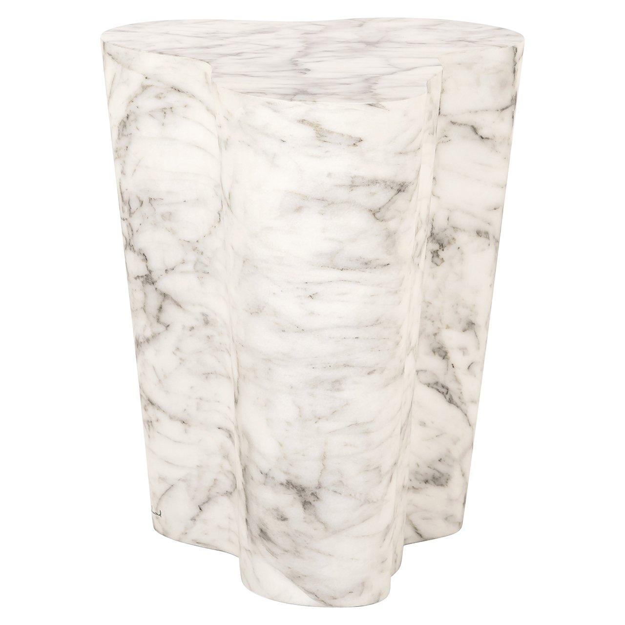 Richmond Interiors Rockyard Faux Marble Side Table