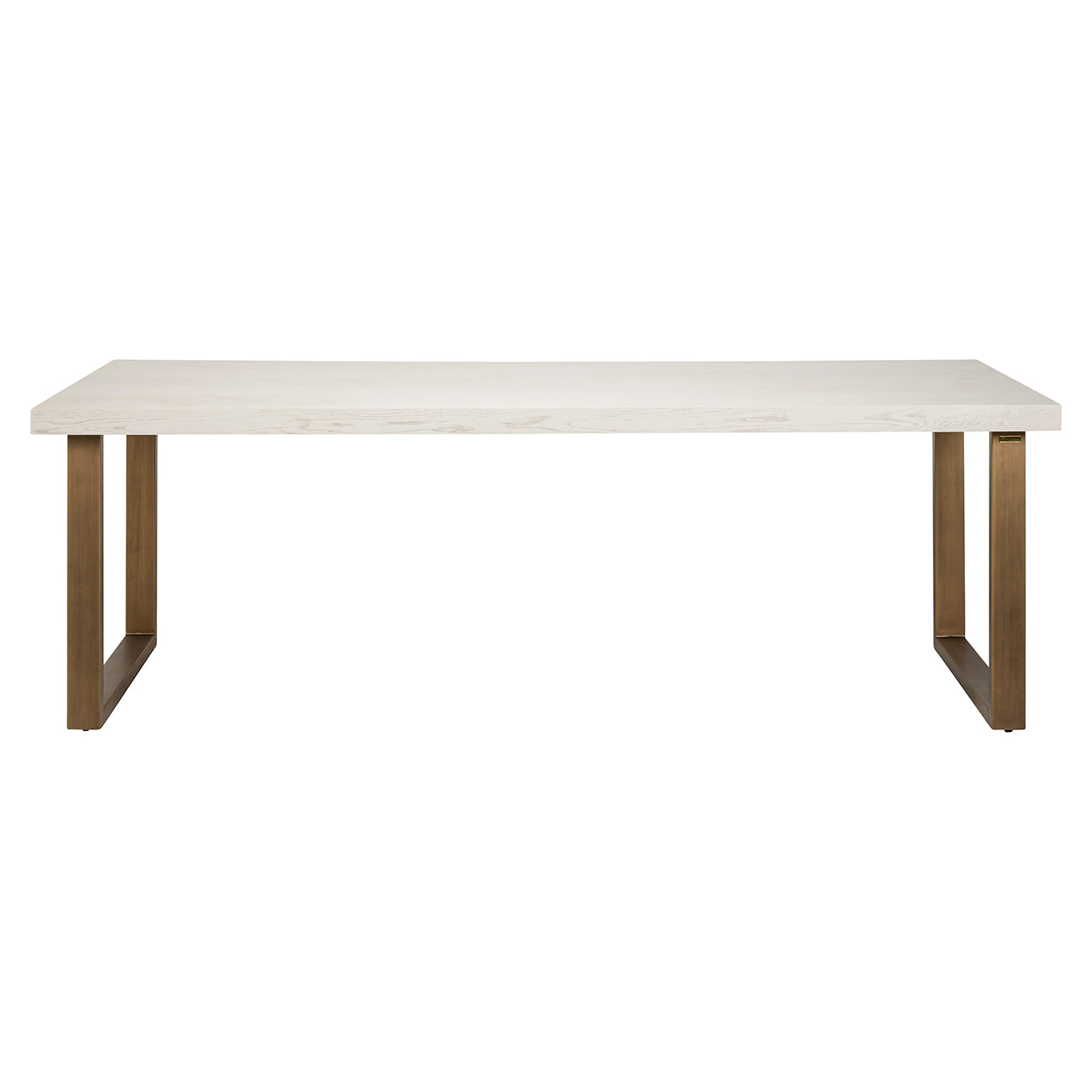 Richmond Interiors Whitebone Brass & Verona Grey Dining Table - 235cm