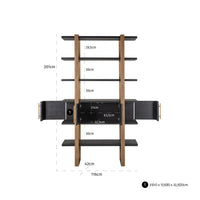 Richmond Cambon 4 Door 4 Shelves Display Unit