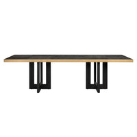 Richmond Cambon Dining Table in Coffee Brown & Black