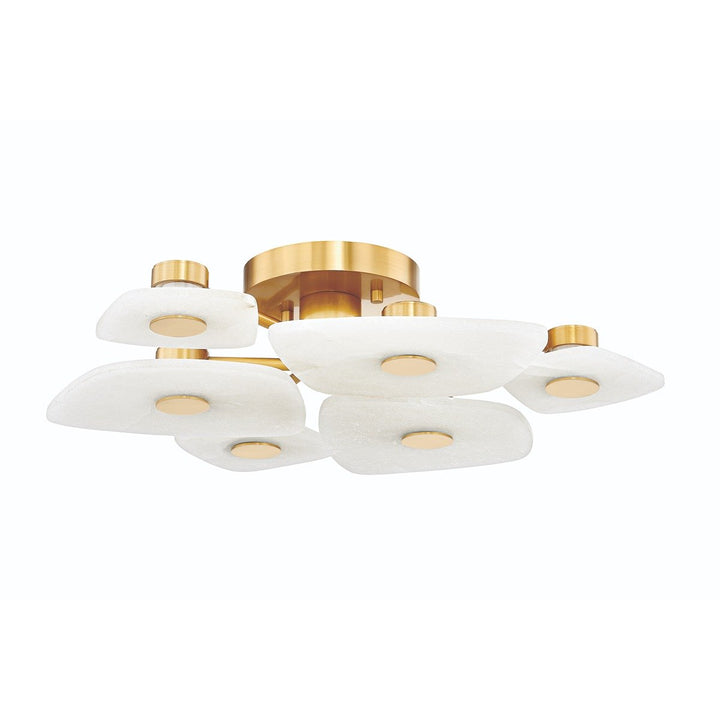 Holmdel 6 Light Semi Flush - Aged Brass Hudson Valley Lighting 1
