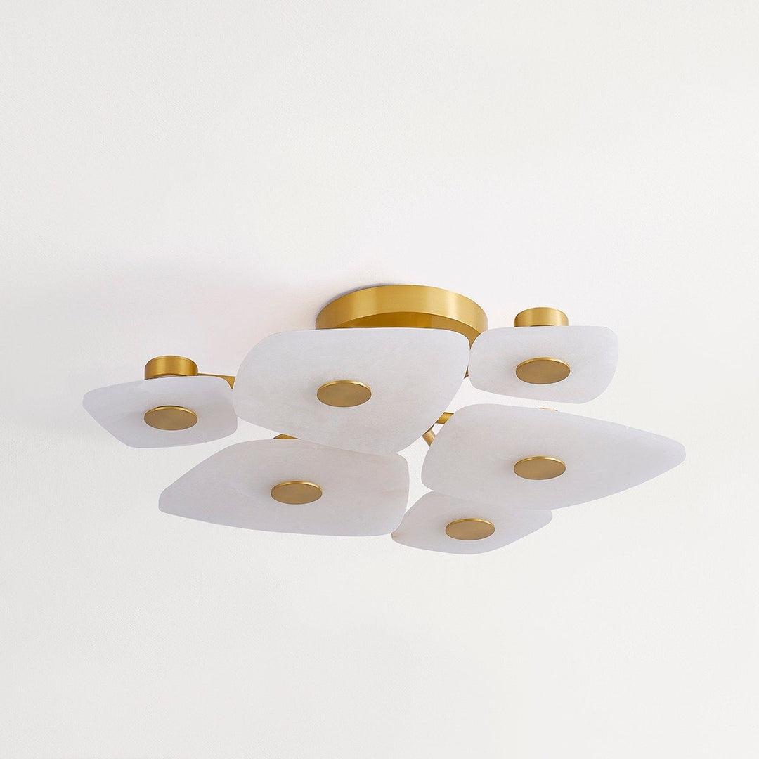 Holmdel 6 Light Semi Flush - Aged Brass Hudson Valley Lighting 4