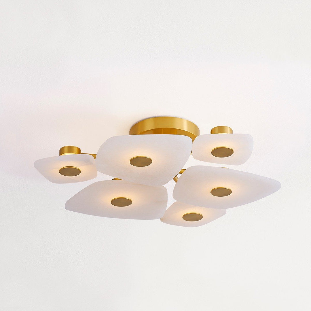 Holmdel 6 Light Semi Flush - Aged Brass Hudson Valley Lighting 5