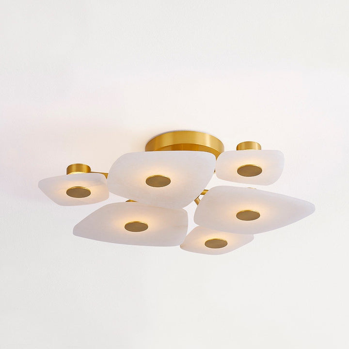 Holmdel 6 Light Semi Flush - Aged Brass Hudson Valley Lighting 5