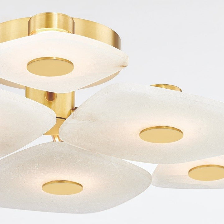 Holmdel 6 Light Semi Flush - Aged Brass Hudson Valley Lighting 6